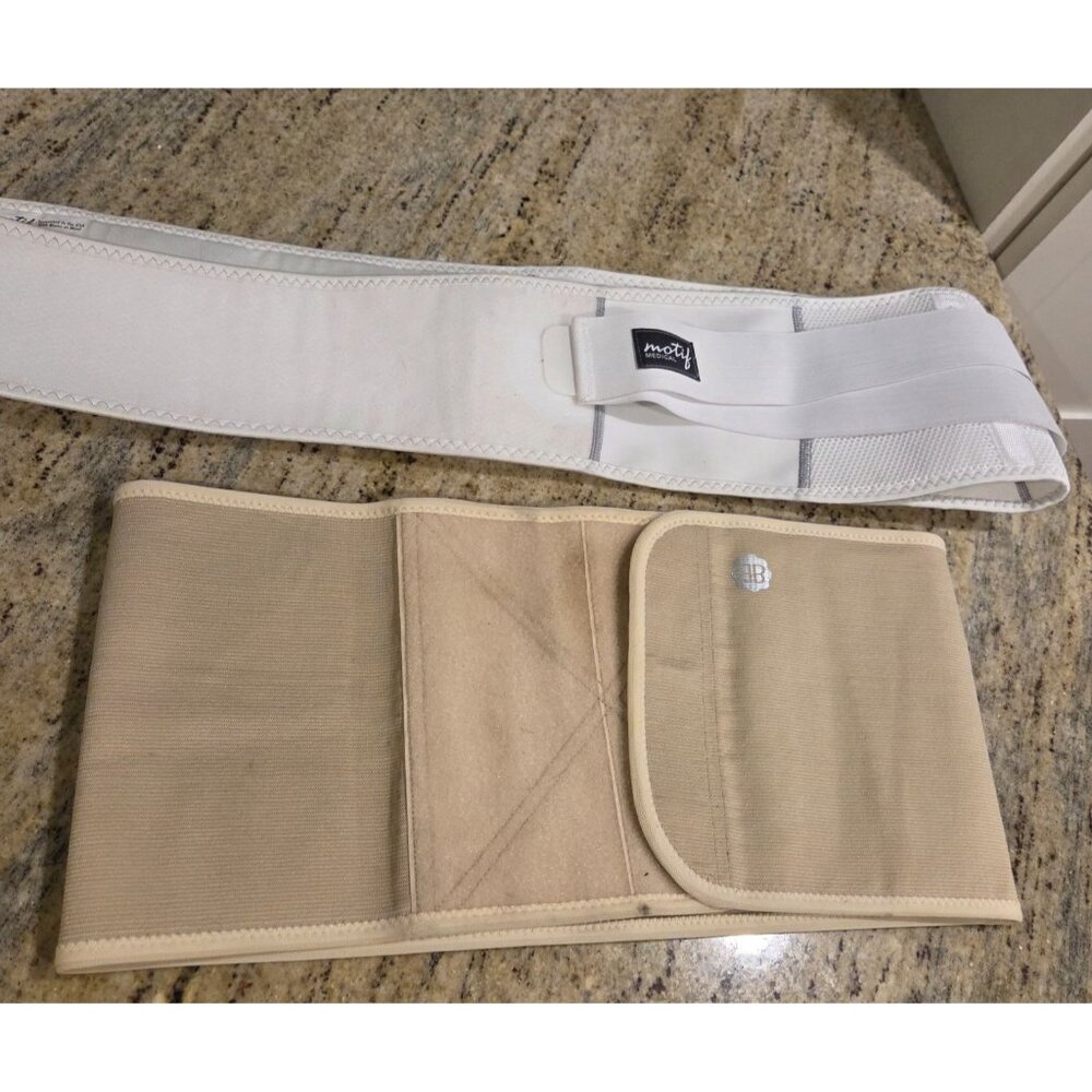 Lot of 2 Size M Motif & Belly Band Pregnancy Support Band